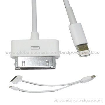 Cable for iPhone4/4s/5 with 2-in-1 Multifunction